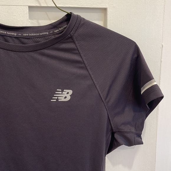 New Balance - Dark Purple Workout Top - Picture 3 of 4